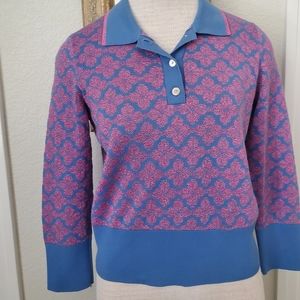 Kate Spade Cotton Blend Metallic Floral Design